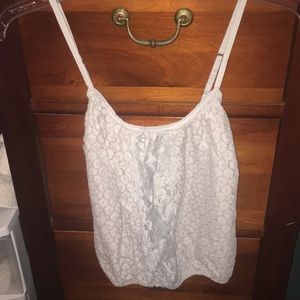 Grey/gray Lace hollister tank top